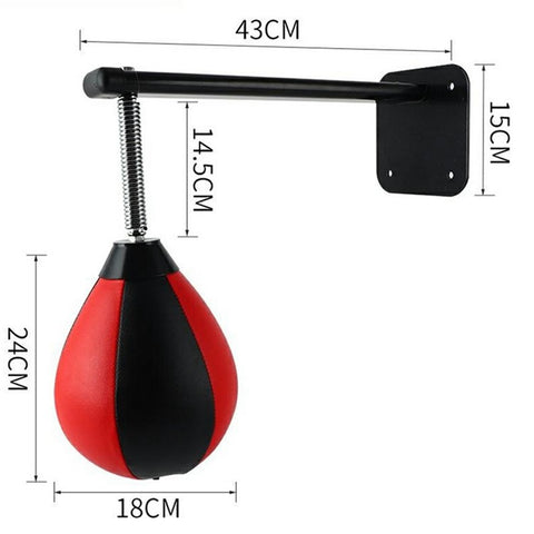 JX-158 Wall Mounted Boxing Speed Ball Sanda Ball Inflatable Pear Shaped Martial Arts Ball