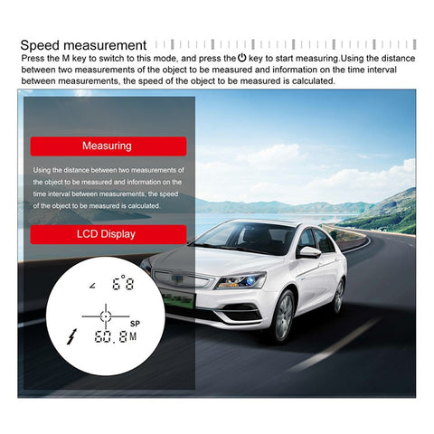 KAEMEASU Rechargeable Telescope Laser Rangefinder Distance Meter for Golf Hunting