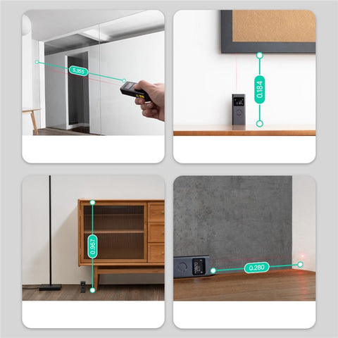 XIAOMI MJJGCJYD001QW Mini Smart Laser Meter Distance Measuring Tool Portable Rangefinder for Indoor Outdoor