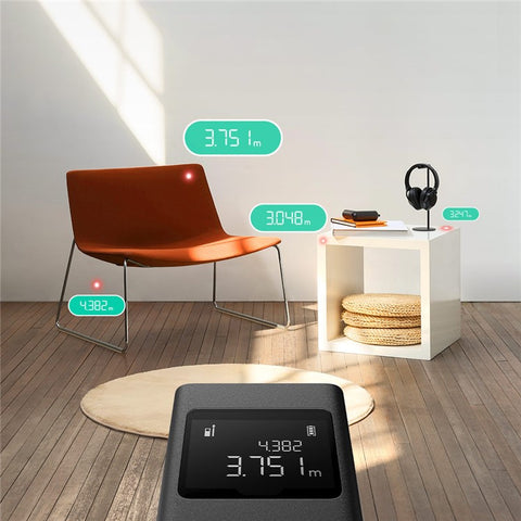 XIAOMI MJJGCJYD001QW Mini Smart Laser Meter Distance Measuring Tool Portable Rangefinder for Indoor Outdoor