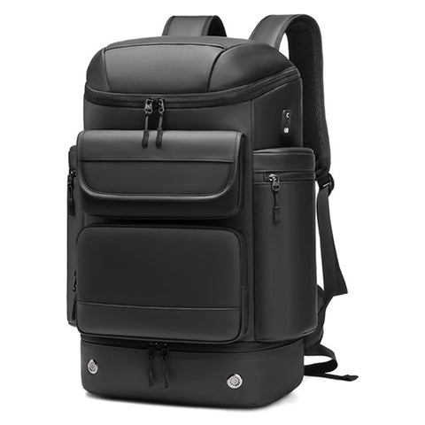 OUTWALK 7716-2 36-55L Waterproof Backpack Oxford+Polyester Outdoor Shoulder Bag with Warmer Layer