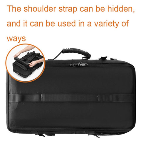 2070 Oxford Cloth+Polyester Waterproof Backpack Hiking Trekking Rucksack with USB Charging Port