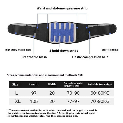 AB057 Sports Anti-Sprain Waist Support Band Yoga Fitness Adjustable Breathable Waist Guard