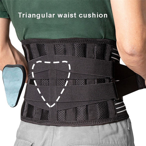 Double Pull Back Lumbar Support Belt Waist Orthopedic Corset Spine Decompression Waist Trainer Brace Back Pain Relief