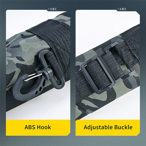 LEO 28247 160CM Fishing Rod Case Nylon Cloth Fishing Pole Carrying Shoulder Bag Storage Organizer