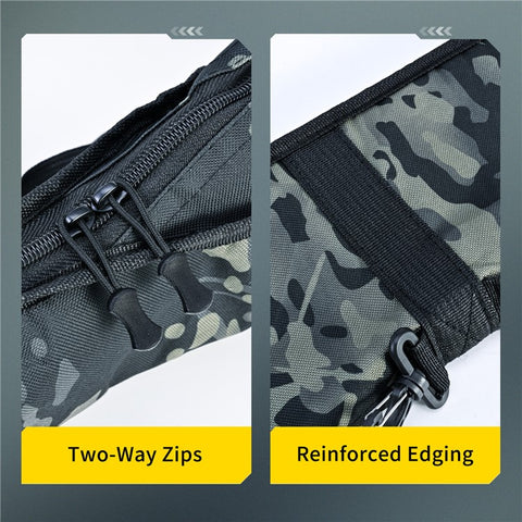 LEO 28247 160CM Fishing Rod Case Nylon Cloth Fishing Pole Carrying Shoulder Bag Storage Organizer