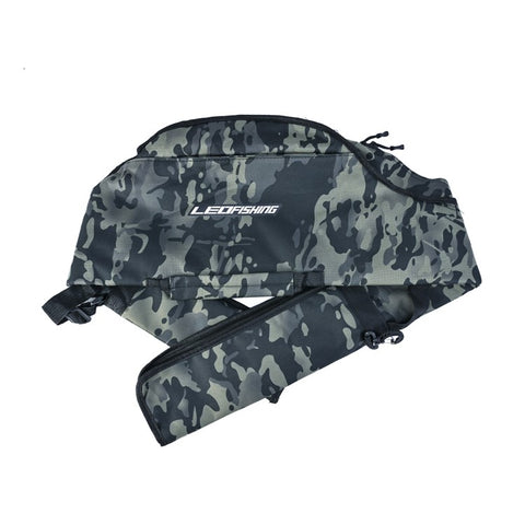 LEO 28247 140CM Fishing Pole Carrying Shoulder Bag Fishing Rod Case Nylon Cloth Storage Pouch Organizer