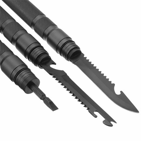 G02 Hiking Camping Foldable Pole Aluminum Alloy Trekking Pole Knife Screwdriver Tool