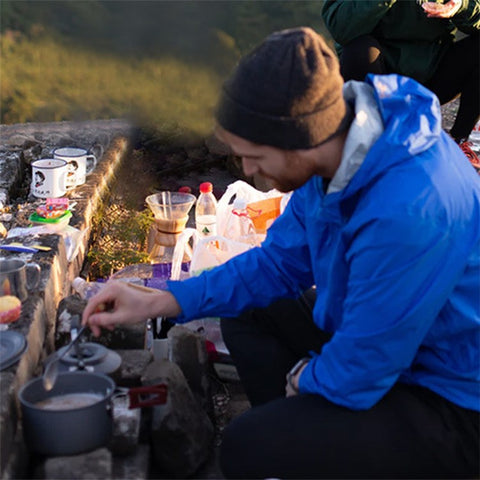 HALIN HK310 Picnic Pot + Frying Pan + Teapot Cookware Set for Hiking Camping (No FDA Certificate, BPA-free)