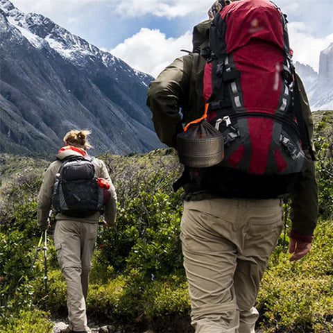 HALIN HK310 Picnic Pot + Frying Pan + Teapot Cookware Set for Hiking Camping (No FDA Certificate, BPA-free)