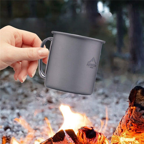 WIDESEA WSTT-200ML Titanium Alloy 200ml Water Bottle Ultra-light Coffee Mug (No FDA Certification, BPA-free) for Backpacking Camping Hiking