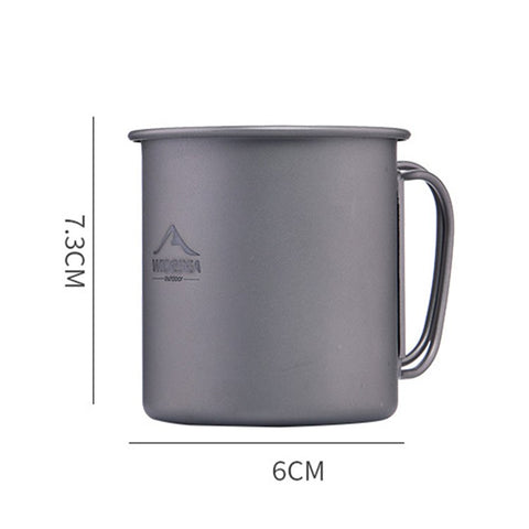 WIDESEA WSTT-200ML Titanium Alloy 200ml Water Bottle Ultra-light Coffee Mug (No FDA Certification, BPA-free) for Backpacking Camping Hiking