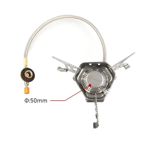 HALIN DS503 Camping Portable Gas Stove Burner Cooking Stove with Fuel Canister Adapter