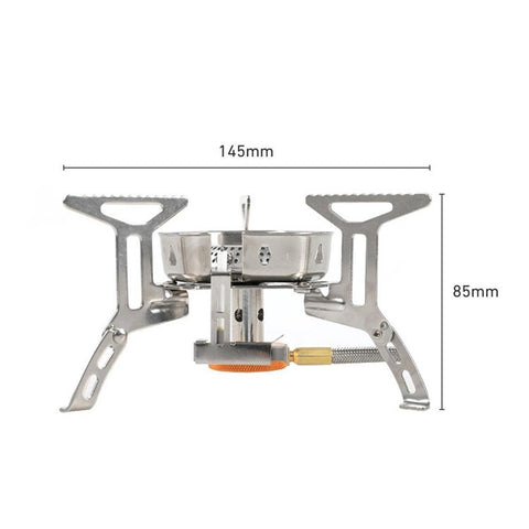HALIN DS503 Camping Portable Gas Stove Burner Cooking Stove with Fuel Canister Adapter