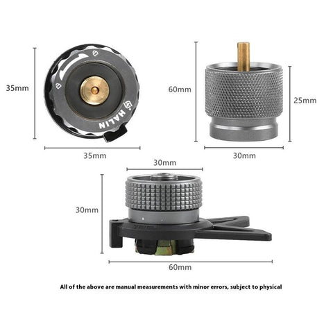 HALIN DS503 Camping Portable Gas Stove Burner Cooking Stove with Fuel Canister Adapter