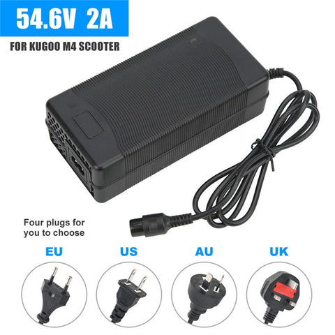 48V Charger for KUGOO M4 10-inch Electric Scooter Li-ion Battery Charger Adapter