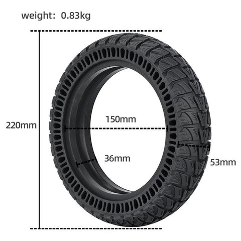 For Xiaomi 1S / M365 Pro / M365 / M365 Pro 2 / Kugoo M4 Electric Scooter Solid Tire 9-Inch Explosion-proof Rubber Tire