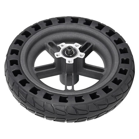 For Xiaomi M365 / 1S / Lite Electric Scooter 8.5-Inch Black Solid Tire Shock Absorption Explosion-proof Rubber Rear Wheel Hub Replacement