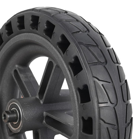 For Xiaomi M365 / 1S / Lite Electric Scooter 8.5-Inch Black Solid Tire Shock Absorption Explosion-proof Rubber Rear Wheel Hub Replacement