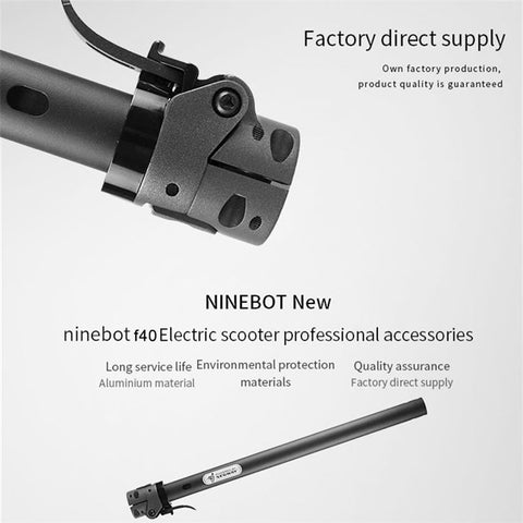 For Ninebot F40 Metal Handlebar Vertical Pole Replacement Folding Pipe Balance Handle Stand Tube