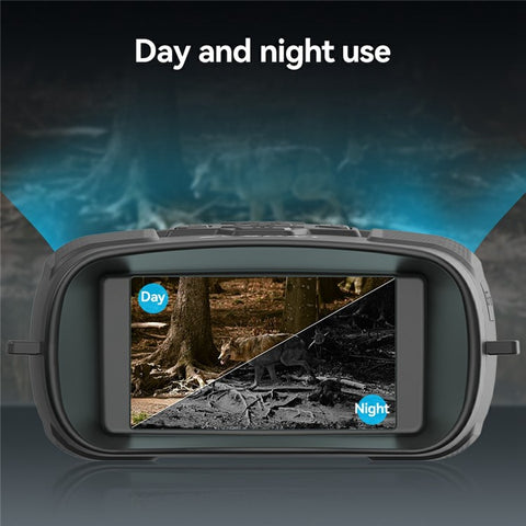 SVBONY SA206 4K Night Vision Binocular Goggles with 3 inch Large Screen, 8X Digital Zoom, 32G TF Card