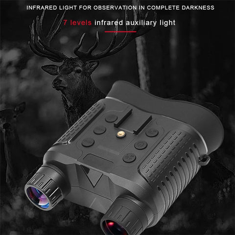 NV8160 Head Mounted Night Vision 8X Digital Zoom Hands-free Tactical Helmet Goggles 1080P HD Infrared Binoculars