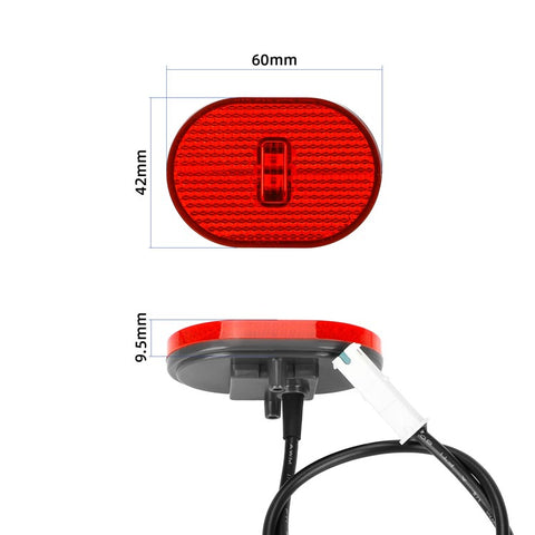 For Xiaomi 4 Pro E-Scooter ABS Rear Wheel Mudguard Tail Light (with Installation Accessory)