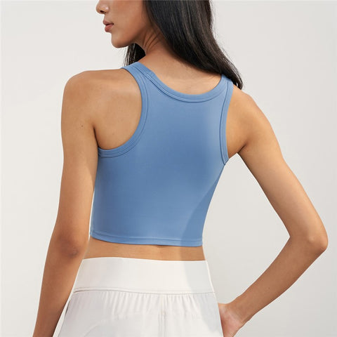 WX1578 Women Padded Sports Bra Nuls Yoga Crop Tops Vest