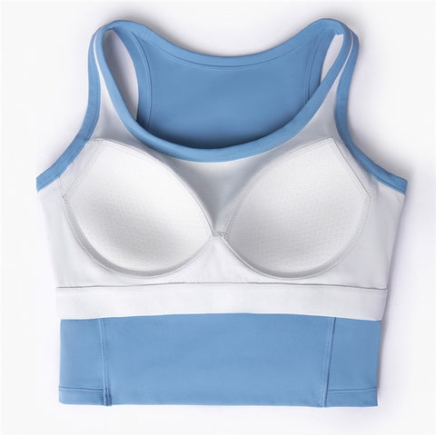 WX1578 Women Padded Sports Bra Nuls Yoga Crop Tops Vest