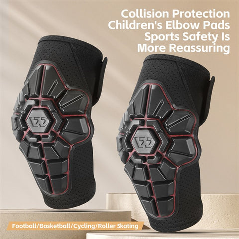 WEST BIKING YP0212123 2PCS Kid's Elbow Brace Shock-Absorbed Knee Compression Sleeve for Children