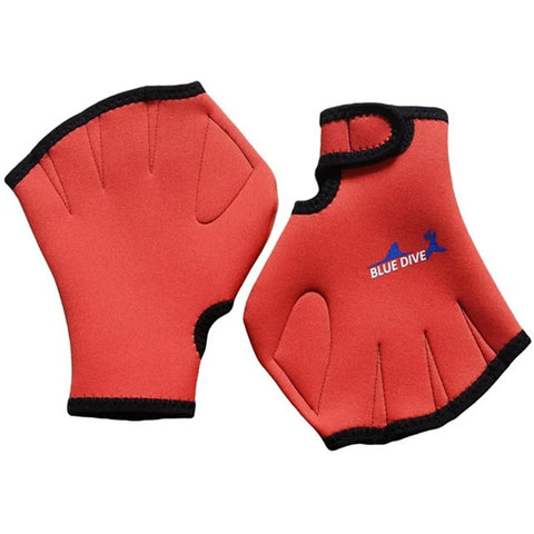 BLUE DIVE ST-08 1 Pair Neoprene Aquatics Gloves Webbed Swimming Gloves Water Training Paddles