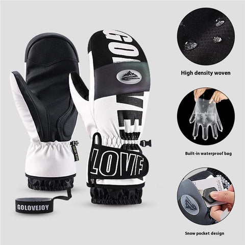 GOLOVEJOY SK34 1 Pair Winter Skiing Gloves Waterproof Windproof Warm Touch Screen Mittens