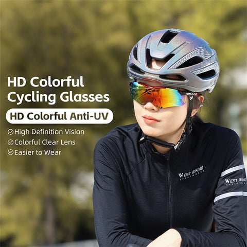 WEST BIKING YP0703183 Cycling UV400 Sunglasses Anti UV Windproof Outdoor Sports Goggles