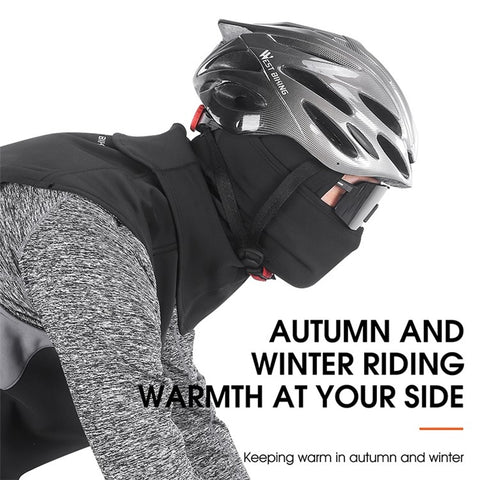 WEST BIKING YP0201201-205 Outdoor Cycling Helmet Liner Bike Headgear Full Face Mask Breathable Warm Protection Neck Scarf