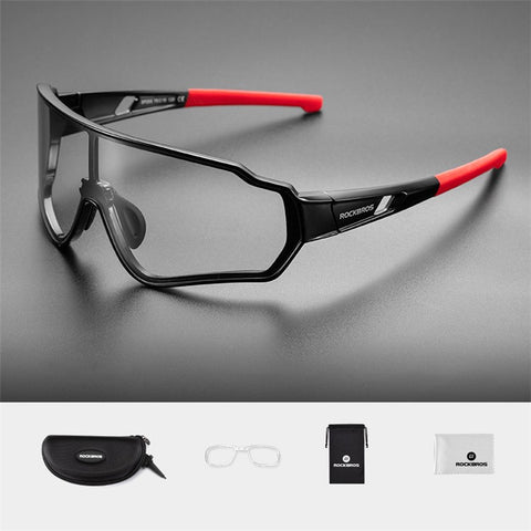 ROCKBROS 10161 Bike Riding Goggles Polarized Outdoor Anti-UV Windproof HD Glasses (Without Photochromic)