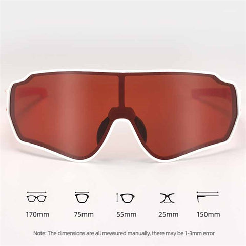 ROCKBROS 10161 Bike Riding Goggles Polarized Outdoor Anti-UV Windproof HD Glasses (Without Photochromic)