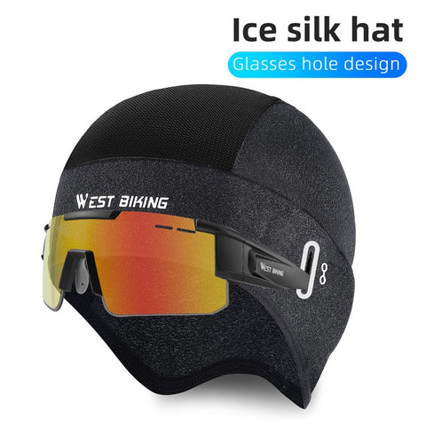 WEST BIKING YP0201362 Ice Silk Cooling Cap Summer Cycling Hat Breathable Helmet Liner Cap