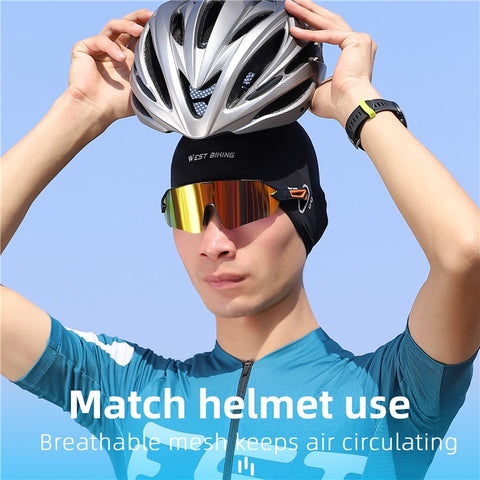 WEST BIKING YP0201362 Ice Silk Cooling Cap Summer Cycling Hat Breathable Helmet Liner Cap