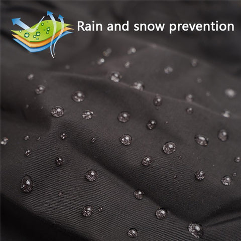 AOTU 1 Pair Anti-slip TPE+Manganese Steel Crampons + 210D Oxford Cloth Leg Gaiters Snow Walking Shoes Accessories