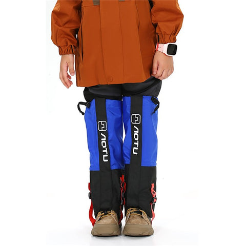 AOTU 1 Pair Waterproof Snow-proof Leg Gaiters Kids Outdoor Climbing Skiing Calf Cover