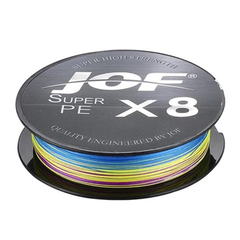 JOF 100m 0.6# 8 Strand Fishing Line High Strength Wear-resistant PE Braided Fishing Wire