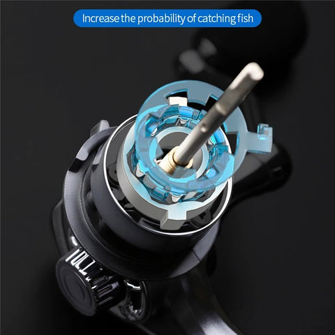 LE5000 Spinning Fishing Reels 12+1BB Metal Spool Reels 15KG Unloading Force Screw-In Handle