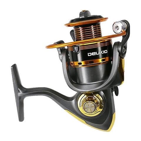 DEUKIO JS7000 5.2:1 Gear Ratio Aluminum Alloy Spool Spinning Fishing Reel for Freshwater Saltwater