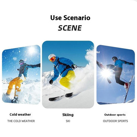 RONYUESS 8208 1 Pair Ski Socks Winter Thicken Compression High Tube Snowboard Socks for Men Women, Size M: 34-38