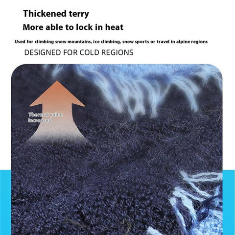 RONYUESS 8208 1 Pair Ski Socks Winter Thicken Compression High Tube Snowboard Socks for Men Women, Size M: 34-38