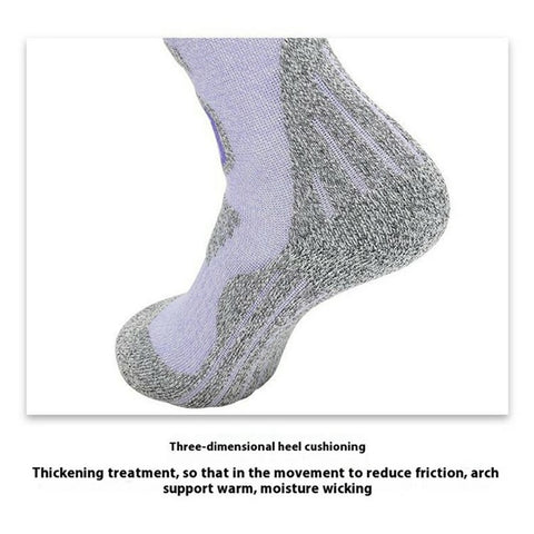 RONYUESS 8206 1 Pair Professional Winter Ski Socks Thicken High Tube Sports Socks for Men Women
