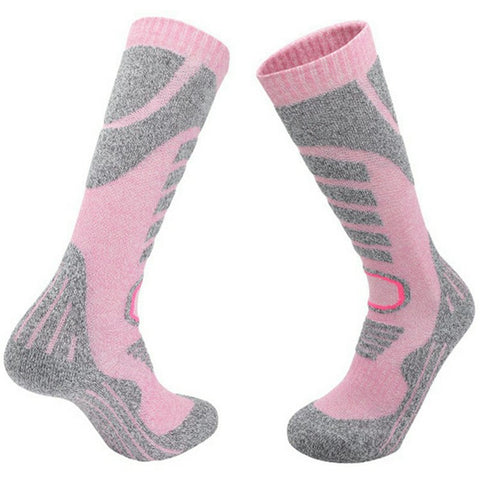 RONYUESS 8206 1 Pair Professional Winter Ski Socks Thicken High Tube Sports Socks for Men Women