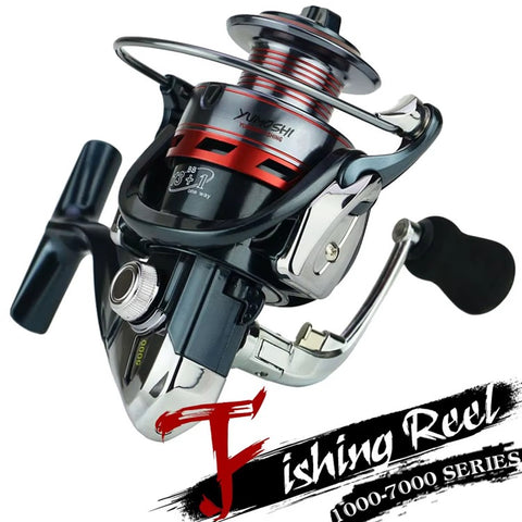 YUMOSHI XS2000 Metal Rocker Arm Spinning Reel Gapless 14BB Outdoor Fishing Reel