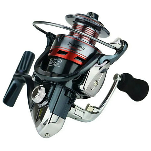 YUMOSHI XS5000 Metal Rocker Arm Spinning Reel Gapless 14BB Outdoor Fishing Reel