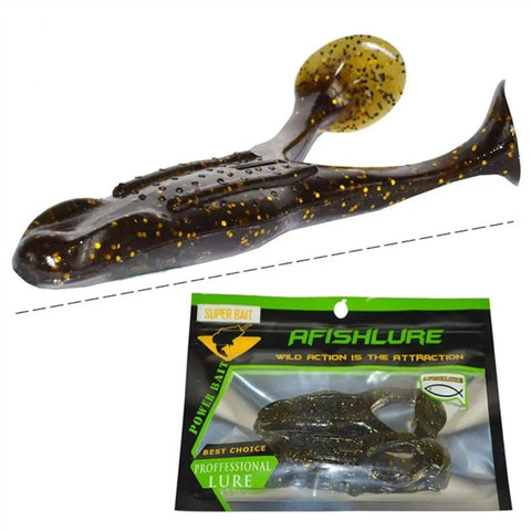 2Pcs 10.5cm Soft PVC Artificial Lure Simulation Frog Bait Fishing Tackle